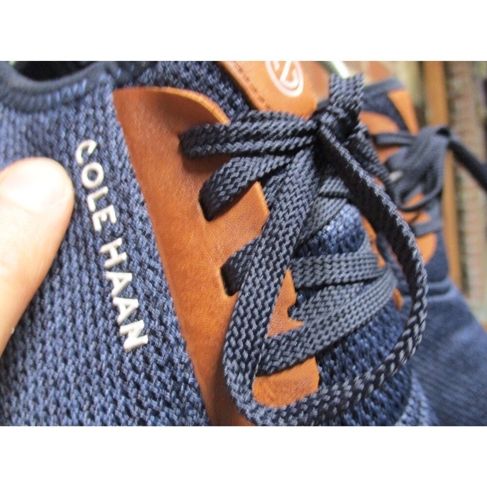 Cole Haan Mens Grandsport Journey Knit Sneakers C32582 Blue Shoes Size 10 M - Picture 5 of 16